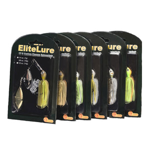 Image Title Elitelure CFS Spinnerbait - Double Willow Spinner Blade Baits