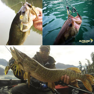 Image Title Elitelure CFS Spinnerbait Tandem Willow Colorado Spinner Blade Baits