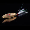 Basstrike Spoon Metal Lure with Feather