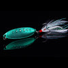 Basstrike Spoon Metal Lure with Feather