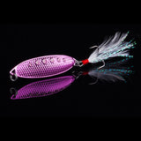 Basstrike Spoon Metal Lure with Feather