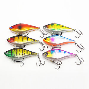 Basstrike Hard Vibration Sinking Crankbaits Fishing Lure 6pcs/lot