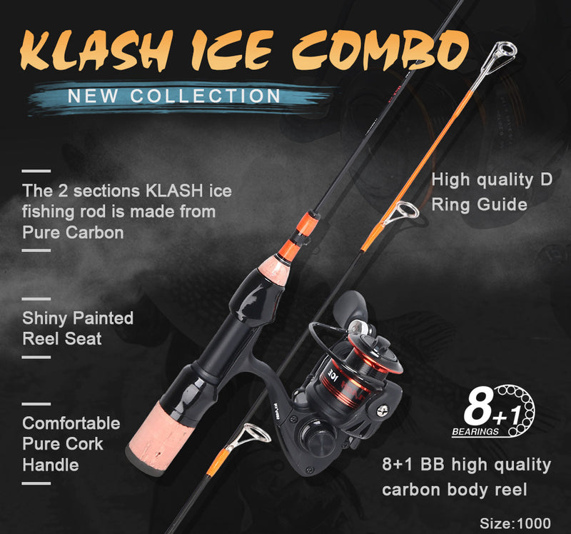 Ice Fishing Rods and Reel Combos Designed by Basstrike