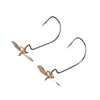 Basstrike Texas Rig Propeller Screw Worm Hook 2pcs/bag