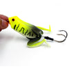 Basstrike General Topwater Popper Frog Lures with Double Trailer Hook