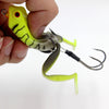 Basstrike General Topwater Popper Frog Lures with Double Trailer Hook