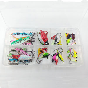 Basstrike Ice Fishing Gear Spoon and Jigheads Kit Box