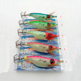 Basstrike Big Eye Squid Jig Lure Wood Shrimp Glow Bait