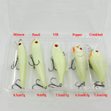 Basstrike Noctilucent Hard Lure Baits Kit Box