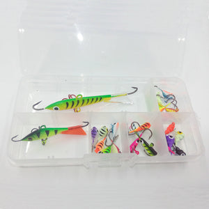 3-24 Lot of 5 Ice fishing jigs Celsius Rubberneck 1/32 Subzero Ice Squirt  1/50