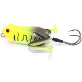 Basstrike General Topwater Popper Frog Lures with Double Trailer Hook