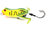 Basstrike General Topwater Popper Frog Lures with Double Trailer Hook