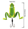 Basstrike General Topwater Popper Frog Lures with Double Trailer Hook