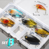 Mixed Colors Hard Bait Fishing Lure Crankbaits Set 5/8pcs