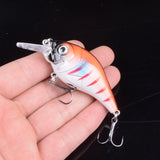 Hard VIB Crankbait 3DEyes Fishing with Treble Hooks